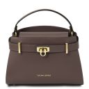 Maisy Leather Tote Dark Taupe TL142459
