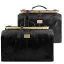 Madrid Set de Voyage en Cuir Noir TL1070
