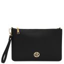 Diva Bolso Noche en Piel et Bandolera de Cadena Negro TL142461