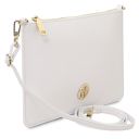Diva Sac à Main en Cuir et Bandoulière à Chaîne Blanc TL142461