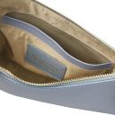 Diva Bolso Noche en Piel et Bandolera de Cadena Azul claro TL142461