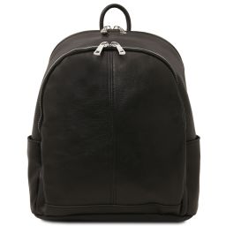 Canberra Zaino in Pelle 2 Scomparti Nero TL142460