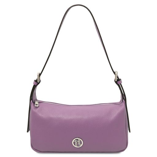 Miranda Schultertasche aus Weichem Leder Lilla TL142467