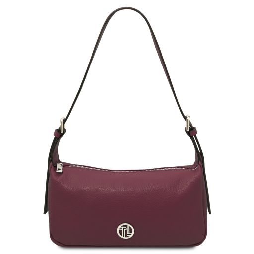 Miranda Soft Leather Shoulder bag Bordeaux TL142467