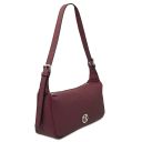 Miranda Schultertasche aus Weichem Leder Bordeaux TL142467