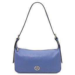 Miranda Schultertasche aus Weichem Leder Blau TL142467