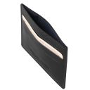 Elégant Porte Cartes de Credit en Cuir Noir TL140805
