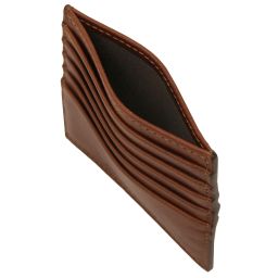 Porte-cartes en Cuir Marron TL142469
