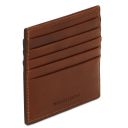 Leather Credit Card Holder Brown TL142469