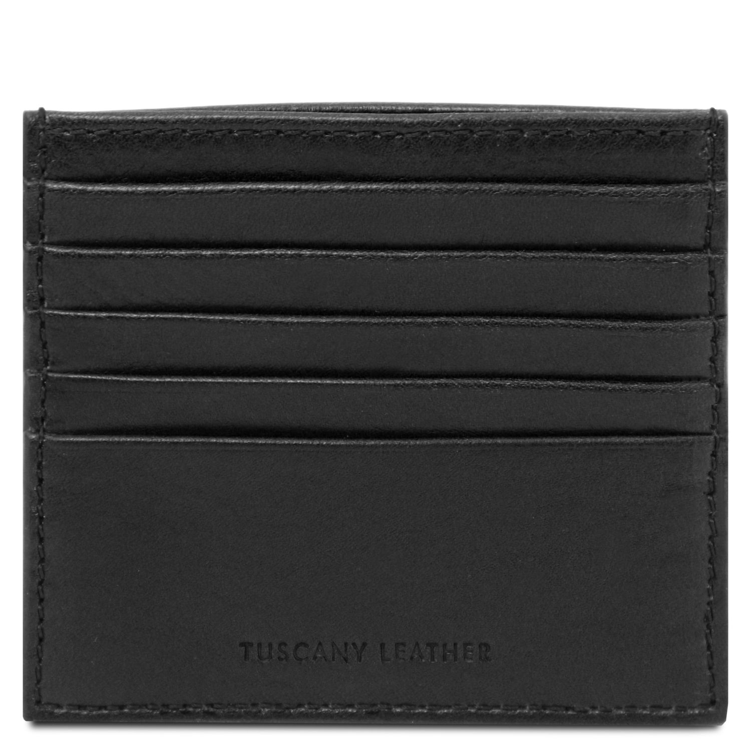 Portacarte in pelle Nero
