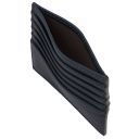 Tarjetero de Cuero Para Tarjetas de Crédito Azul oscuro TL142469