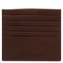 Leather Card Holder Dark Brown TL142469