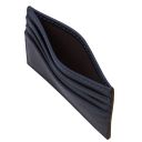 Portacarte in Pelle Blu scuro TL142471