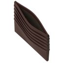 Kartenetui aus Leder Kaffee TL142470