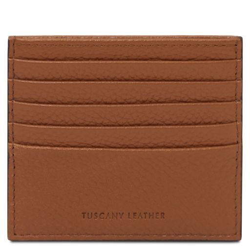 Porte-cartes en Cuir Cognac TL142470