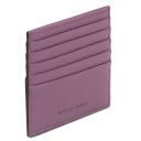 Leather Credit Card Holder Lilac TL142470