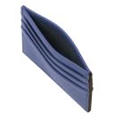 Porte-cartes en Cuir Bleu TL142472