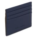 Leather Credit Card Holder Dark Blue TL142472