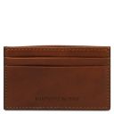 Leather Credit Card Holder Brown TL142473