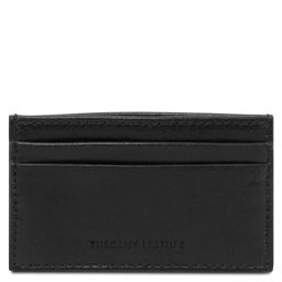 Leather Card Holder Black TL142473