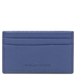 Leather Card Holder Blue TL142474