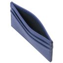 Leather Card Holder Blue TL142474