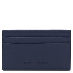 Leather Card Holder Dark Blue TL142474