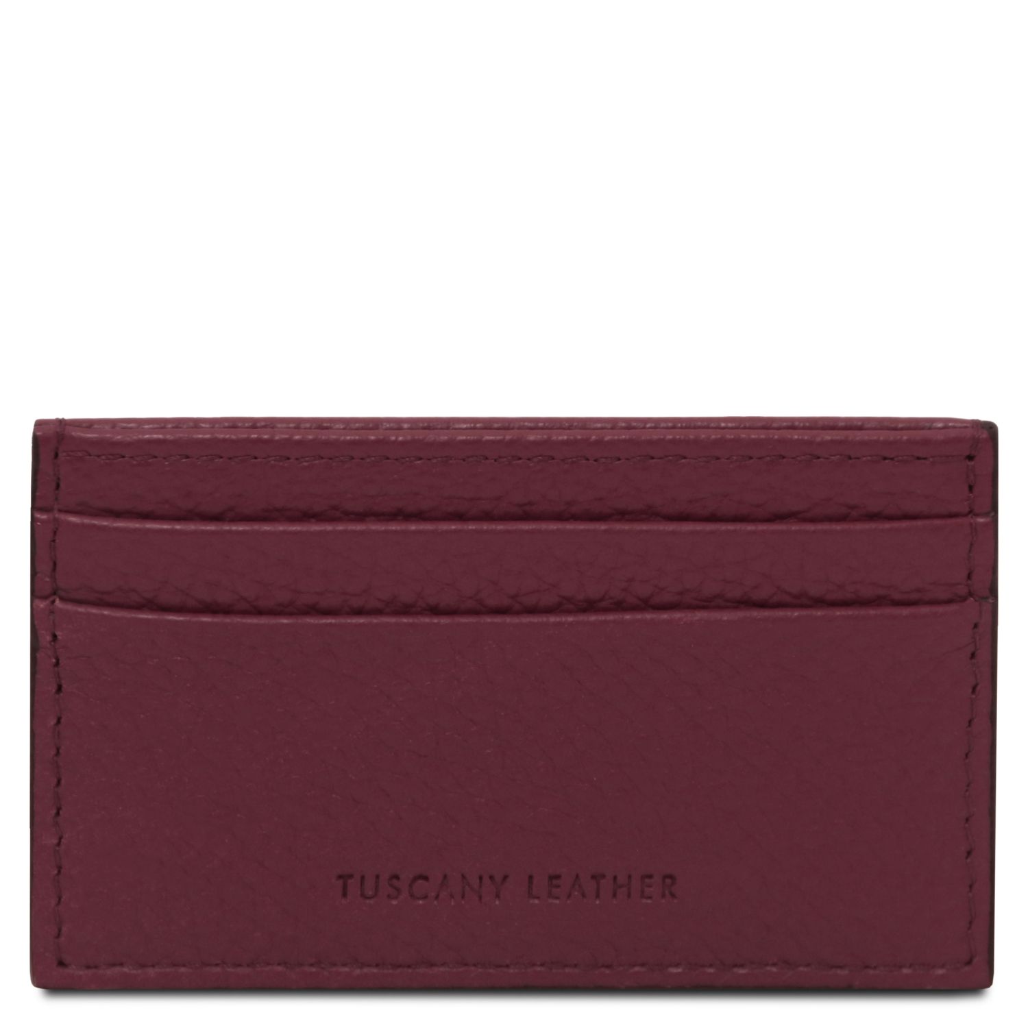 Portacarte in pelle Bordeaux