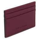 Porte-cartes en Cuir Bordeaux TL142474