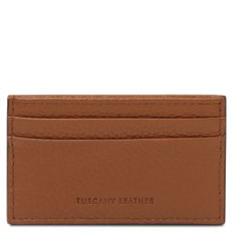 Leather Card Holder Cognac TL142474