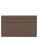 Leather Card Holder Dark Taupe TL142474