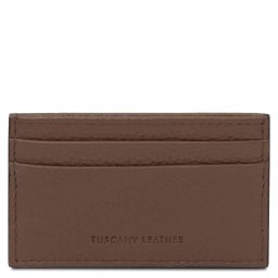 Leather Card Holder Tobac TL142474