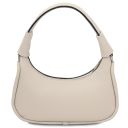 Michelle Leather Handbag - Small Size Beige TL142478