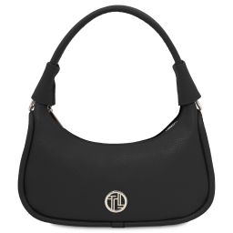 Michelle Leather Handbag - Small Size Black TL142478