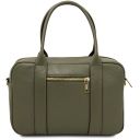 Stephany Borsa a Mano in Pelle Verde Foresta TL142439