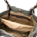 TL KeyLuck Tasche aus Geprägtem Leder Tannengrün TL141573