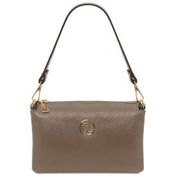 Sia Pochette in Pelle Morbida Talpa scuro TL142479