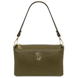 Sia Sac à Main en Cuir Souple Vert Forêt TL142479