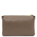 Sia Clutch aus Weichem Leder Dunkel Taupe TL142479
