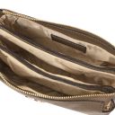 Sia Soft Leather Clutch Dark Taupe TL142479