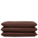 Sia Soft Leather Clutch Coffee TL142479