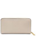 Financier Exclusive zip Around Leather Wallet Бежевый TL142485