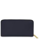Financier Exclusive zip Around Leather Wallet Dark Blue TL142485