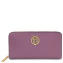 Financier Exclusive zip Around Leather Wallet Лиловый TL142485