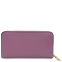 Financier Exclusive zip Around Leather Wallet Lilac TL142485