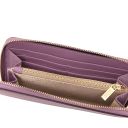 Financier Exclusive zip Around Leather Wallet Lilac TL142485