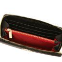 Financier Elegante Cartera en Piel con Cremallera en el Contorno Negro TL142485