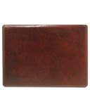 Sous-main de Bureau en Cuir Avec Rabat Marron TL140325