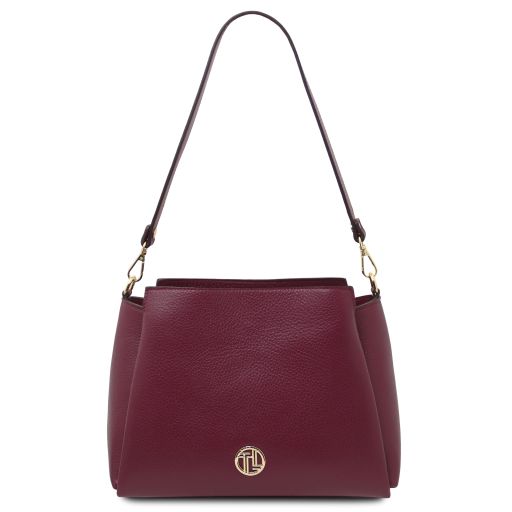 Abby Borsa al Hombro en Piel Bordeaux TL142468