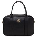 Maiorca Bolso en Piel y Cartera en Piel con Cremallera en el Contorno Negro TL142486